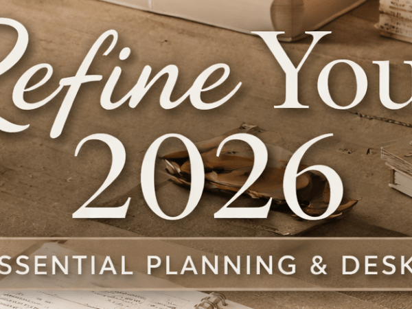 Refine Your 2026: The Essential Planning & Desk Edit for a Calm, Organised&nbsp;Year